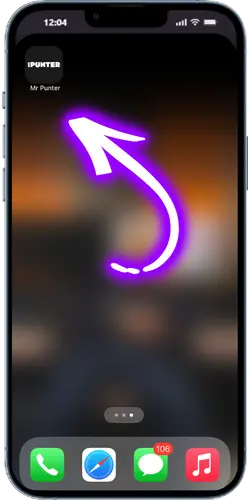 Mr Punter app icon installed